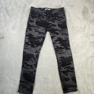 Levis 711 Skinny Black Grey Camo‎ Camouflage Jeans Size 29
